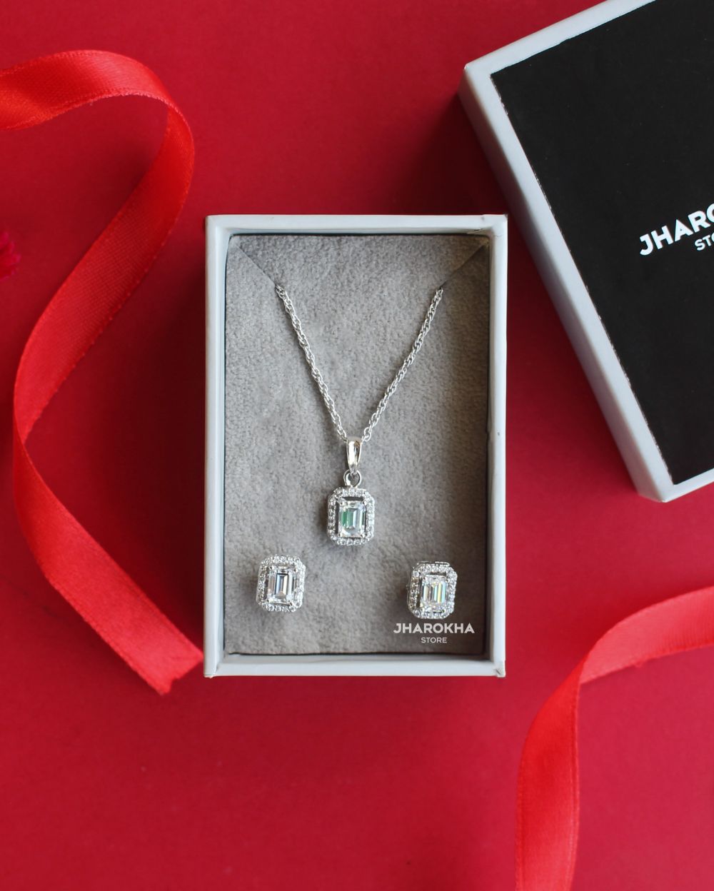 Domed Swarovski Crystal Pave Pendant Necklace | David's Bridal