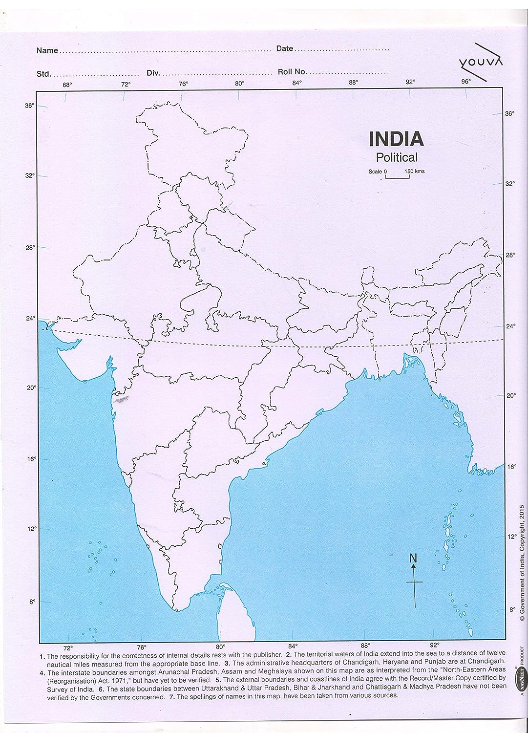India Map Outline A4 Size India Map Political Map Map Outline Pdmrea 