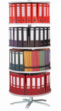 Roter Racks Four Tire Rotating Rack for Box File Storage