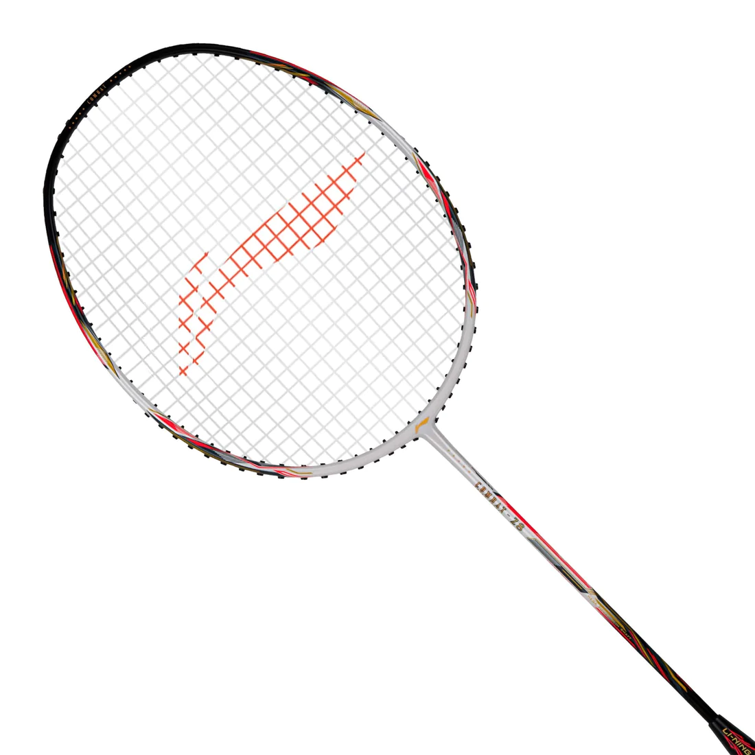 Li-Ning Combat Z8 Badminton Racquet - (White/Black/Orange/Red) - 84 ...