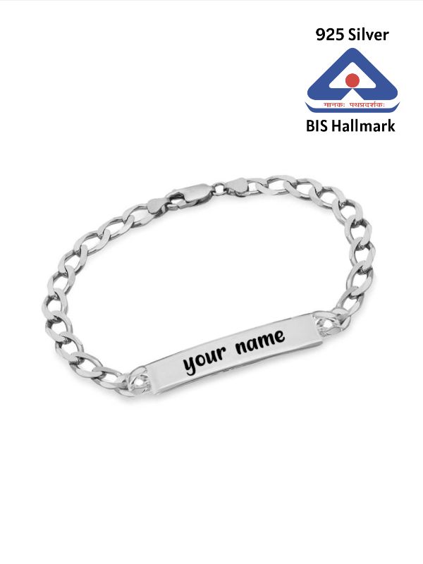 Silver Bracelet With Name chandivala