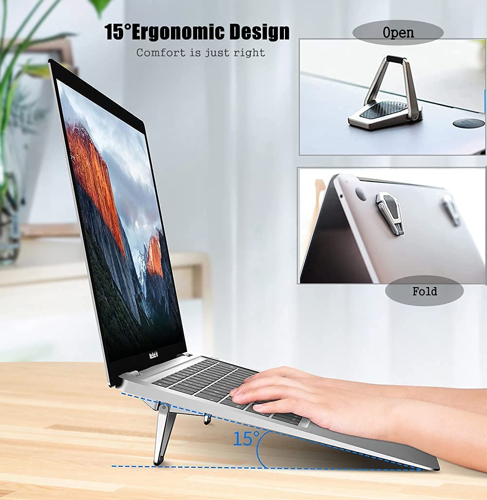 PHOTOMAX Metal Laptop Stand High Quality Stable without Shaking Portable Stand for Laptop 2 PCS