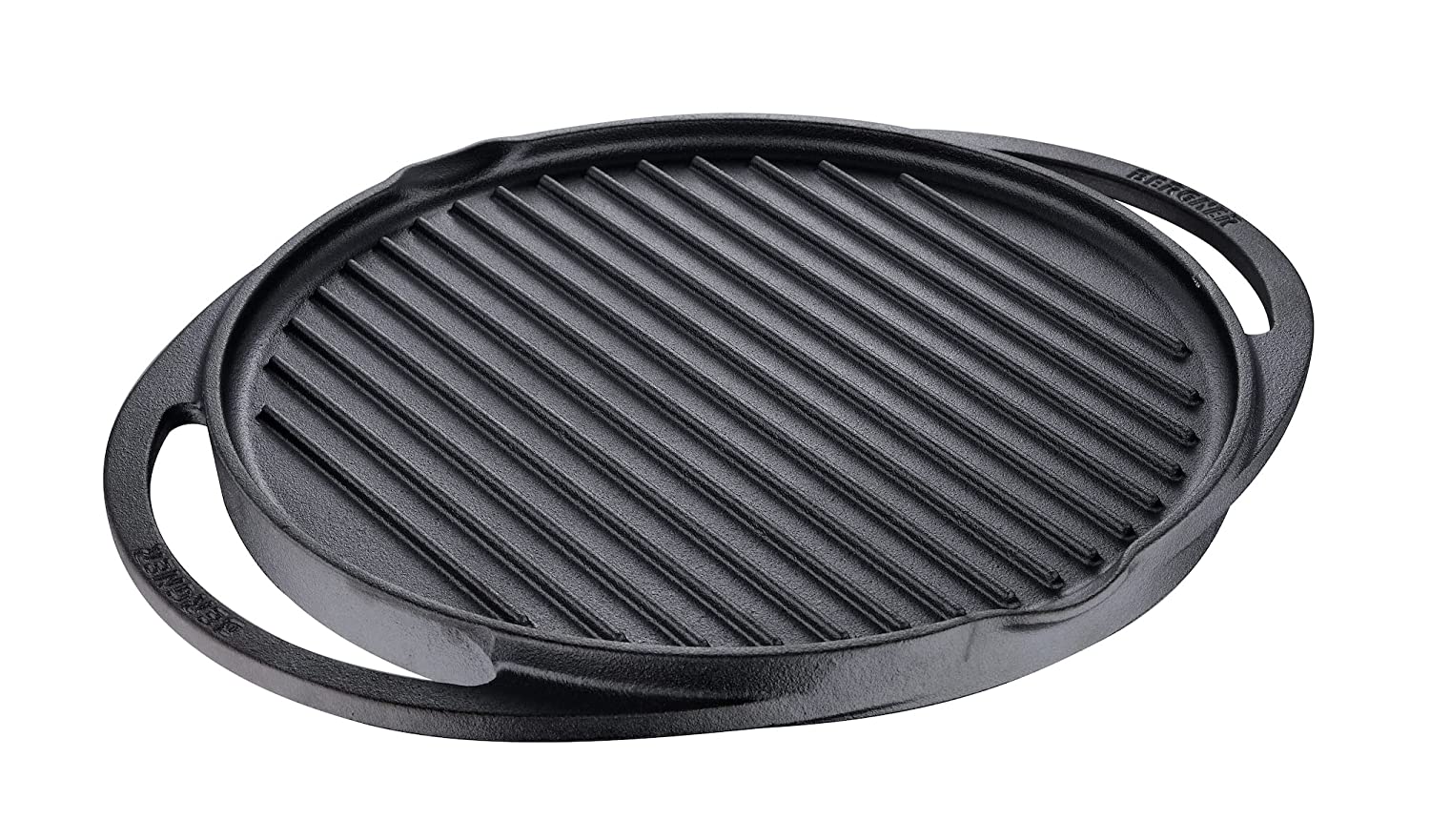 Bergner Elements Pre-Seasoned Cast Iron Dosa Tawa, 30 cm, Induction  Friendly, BlackSku Code : BG-34123-BK