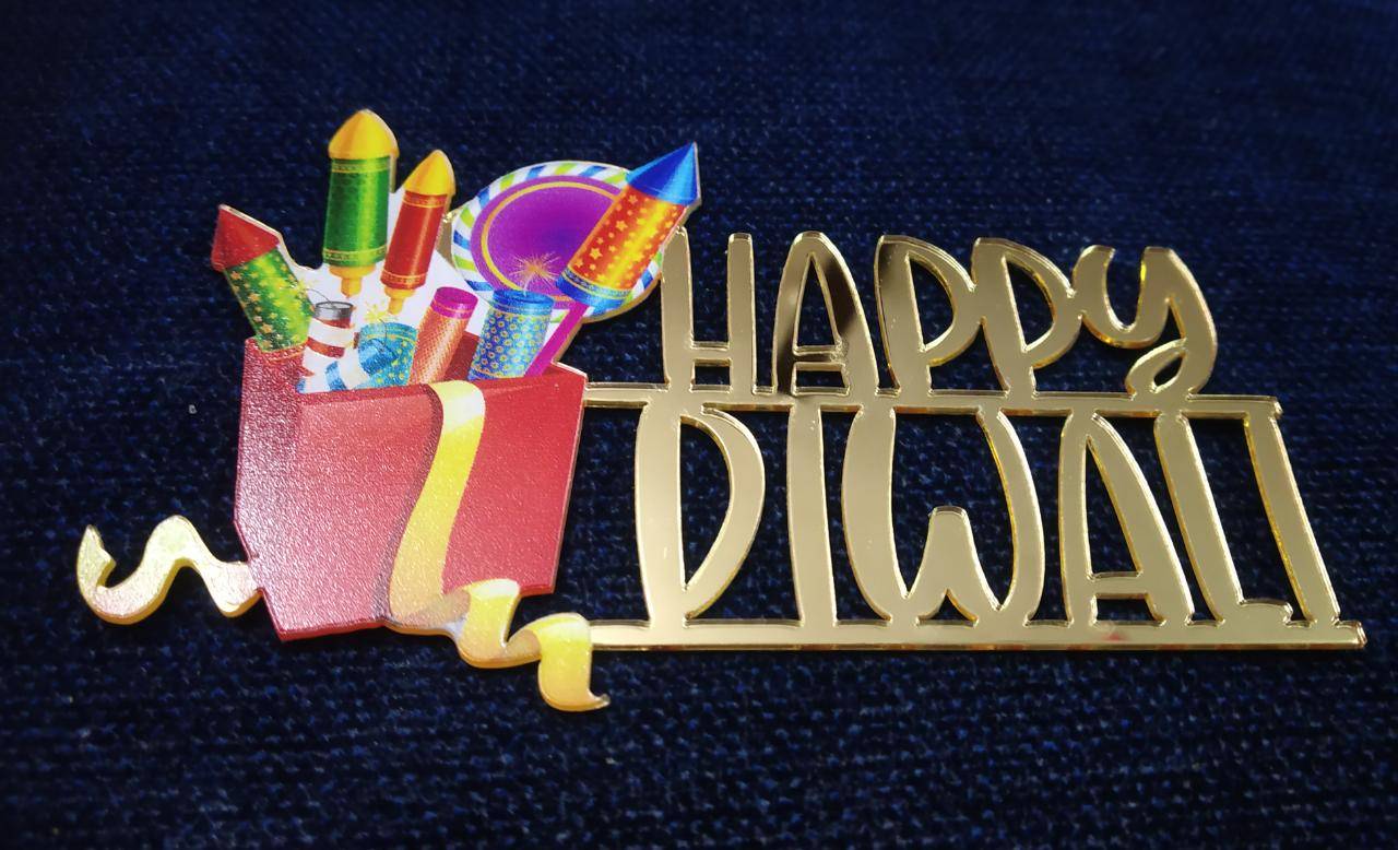 Hamper Tray Box (upto 3 Kg) / 4 Jars / Cake Box – Happy Diwali Rangoli –  (8.5X8'X3.25) (Pack of 5) - Chic a Choc