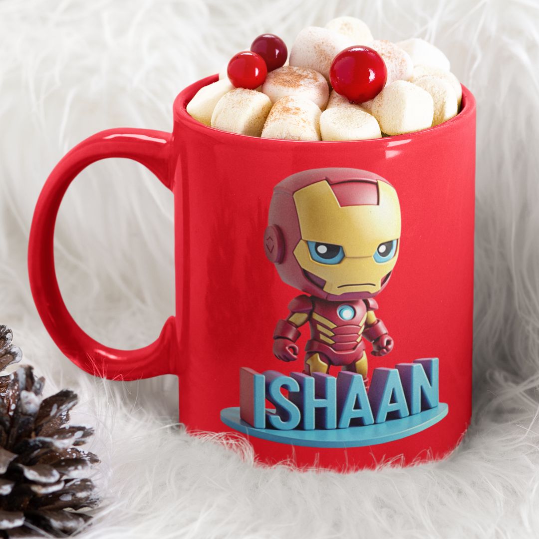 Personalized Avenger Mug with Boy's Name