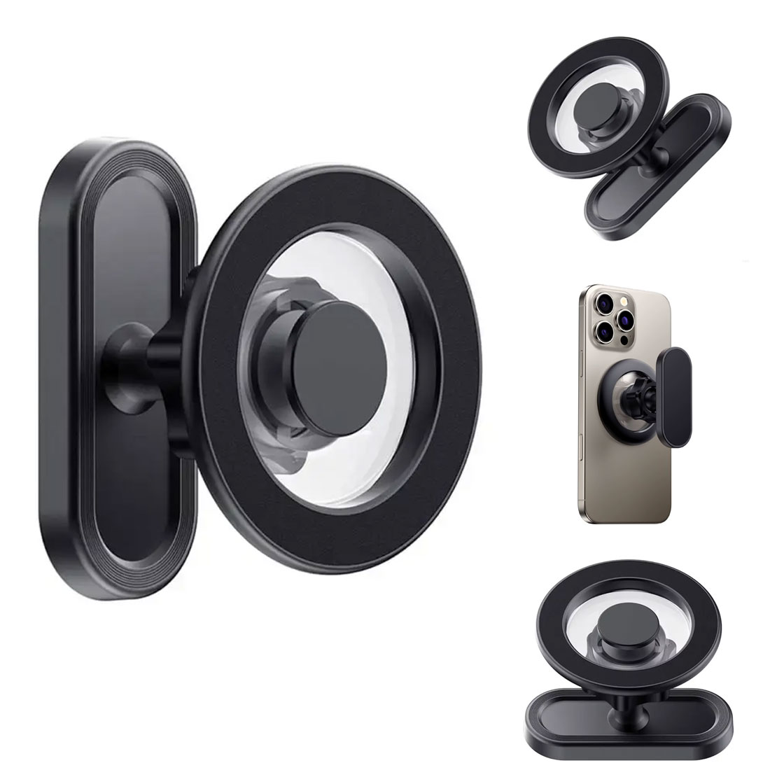 PHOTO MAX PHOTOMAX Anti-Shock Magnetic Phone Holder for Gym – Universal Fit Mobile Mount for Workout Videos, Selfies, Treadmill & Exercise Equipment (Magnetic Phone Bracket K372)