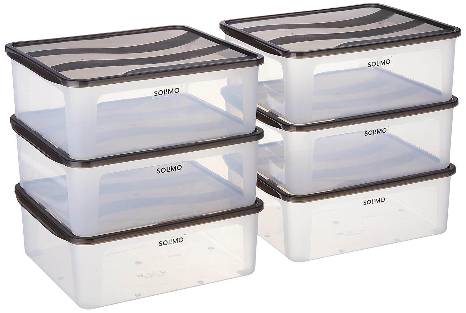 Solimo Project Solimo Solimo Plastic Fridge Multi Storage Container With Lid (Single ...