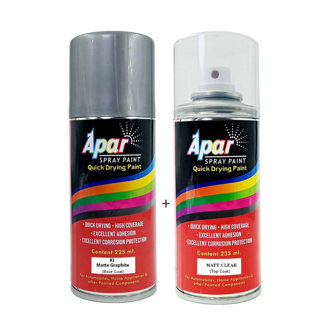 APAR Automotive Spray Paint Matte Graphite for Kia Cars
