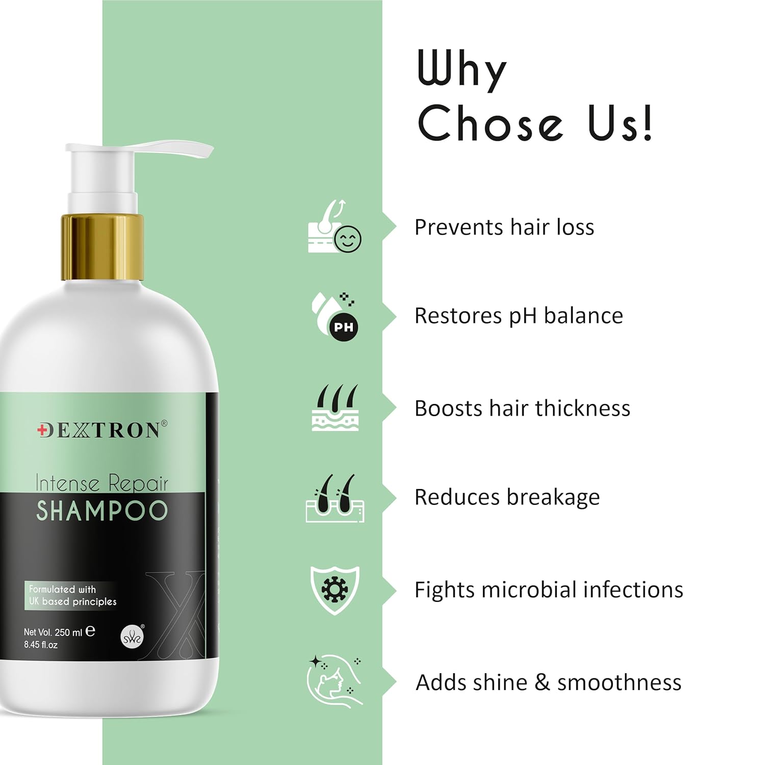 Dextron Intense Repair Shampoo – UK-Formulated Hair Revival You Can Feel