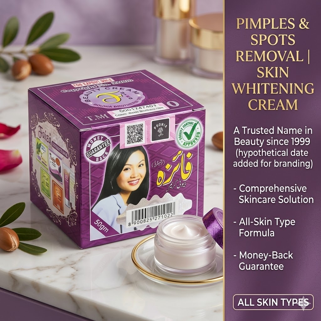 Faiza Beauty Cream Original 50g by Poonia Brothers – Buy Online at Kare Beauti India