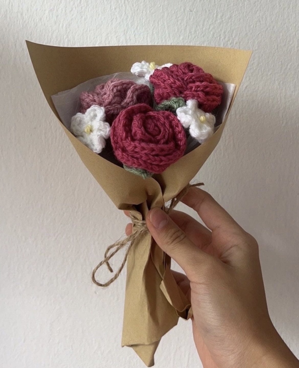 Mini Crochet Roses Bouquet Crochyknots