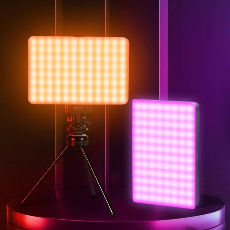 Photomax LED Fill Light 2700K-5700K, 20W Dimmable for Studio Lighting, Photography, Video Recording & Live Streaming 5000mAh Battery Power (RGB)