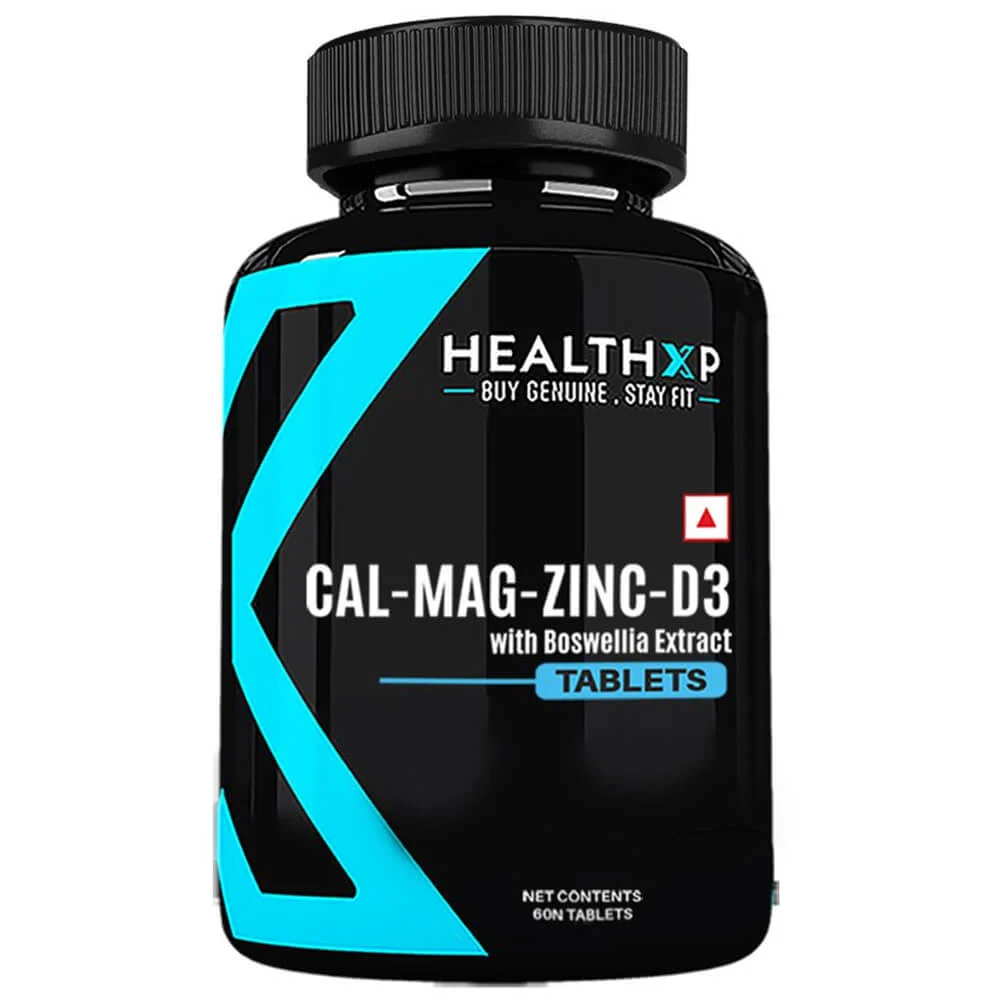 HealthXP CALMAGZINCD3, 60 Tabs Essential Minerals