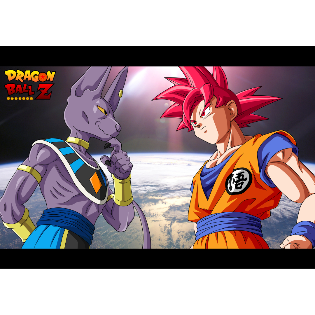 Goku Vs Beerus - Anime Poster India