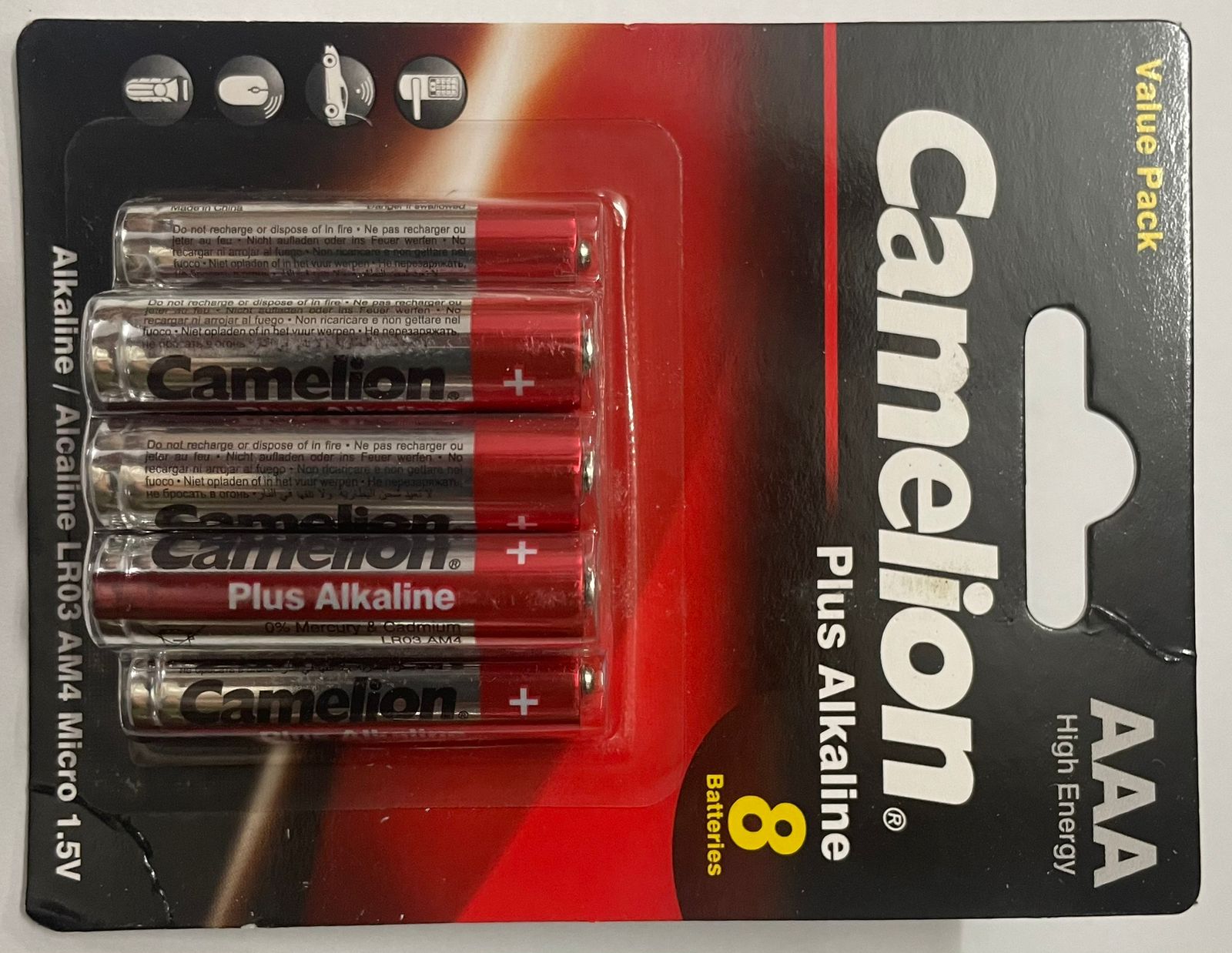 Pack de 10 piles Camelion Alcaline AG2,LR726,LR50,196,SR726W,GP96A Pack de 10 piles Camelion Alcaline AG2,LR726,LR50,196,SR726W,GP96A