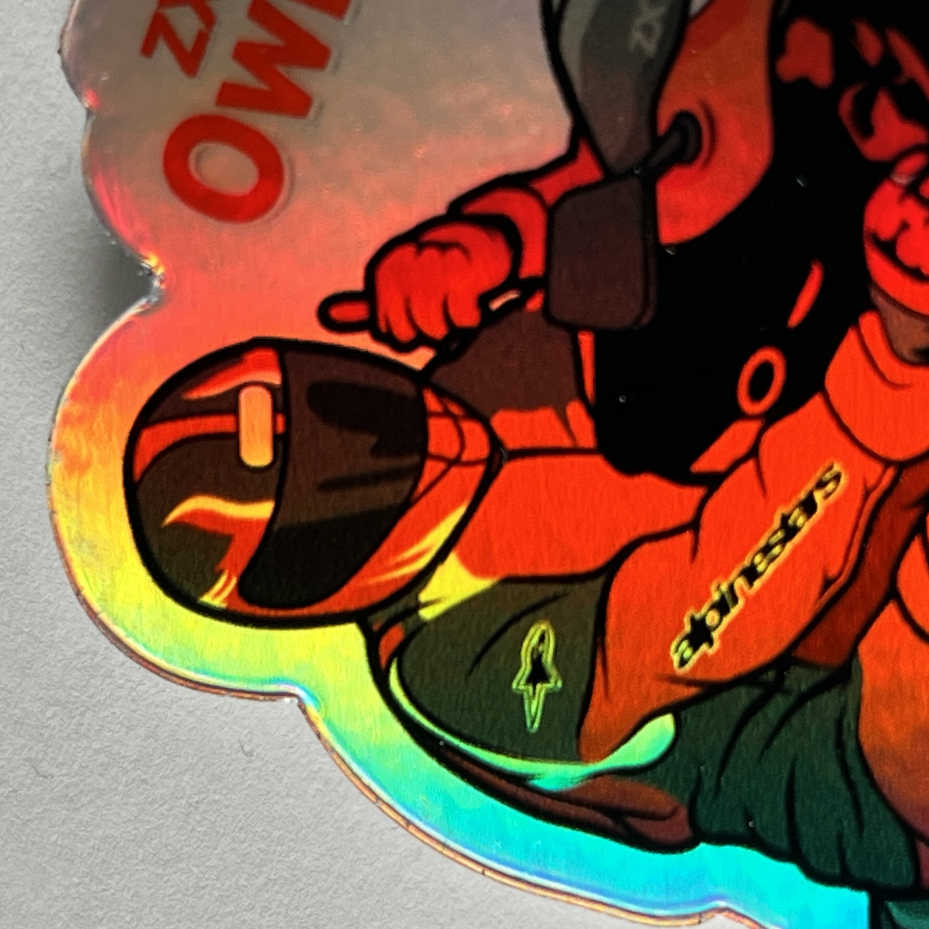 Premium RED ZX7r Reflective Sticker for Safety