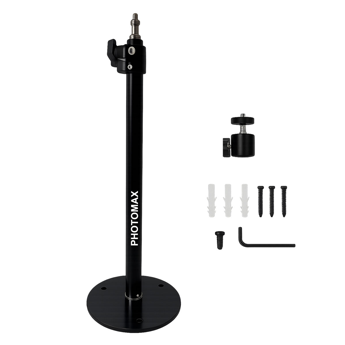 PHOTOMAX Mini Wall Mount Boom Arm Tripod 84cm Wall Ceiling Mount Boom Arm Tripod Desk Mount Table Stand Adjustable Height for Photo Studio Video Ring Light Strobe Flash Mobile Lighting Softbox (CM03)