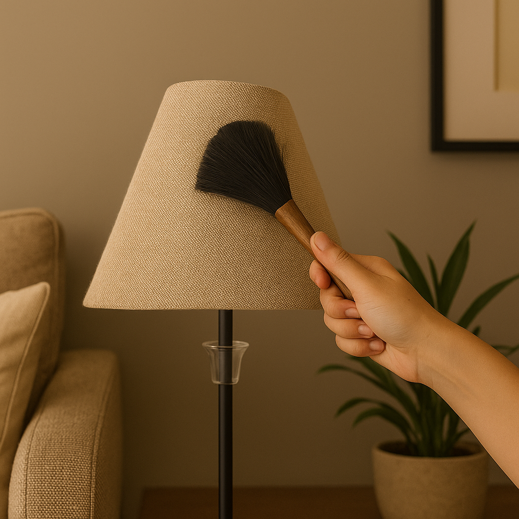 Cleaning Jute Lampshade
