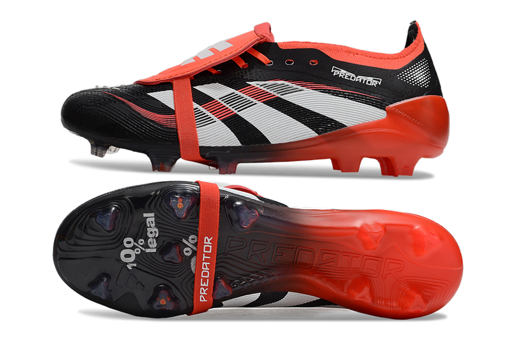 Limited Edition Adidas Predator Elite FG - Core Black & Red