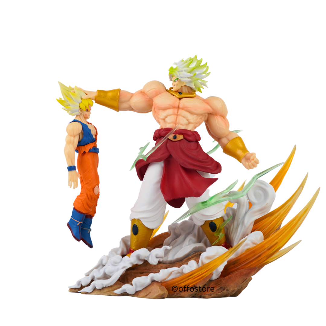 Dragon Balll Z Anime Broly Vs Goku Super Saiyan Action Figure - WHOLESY