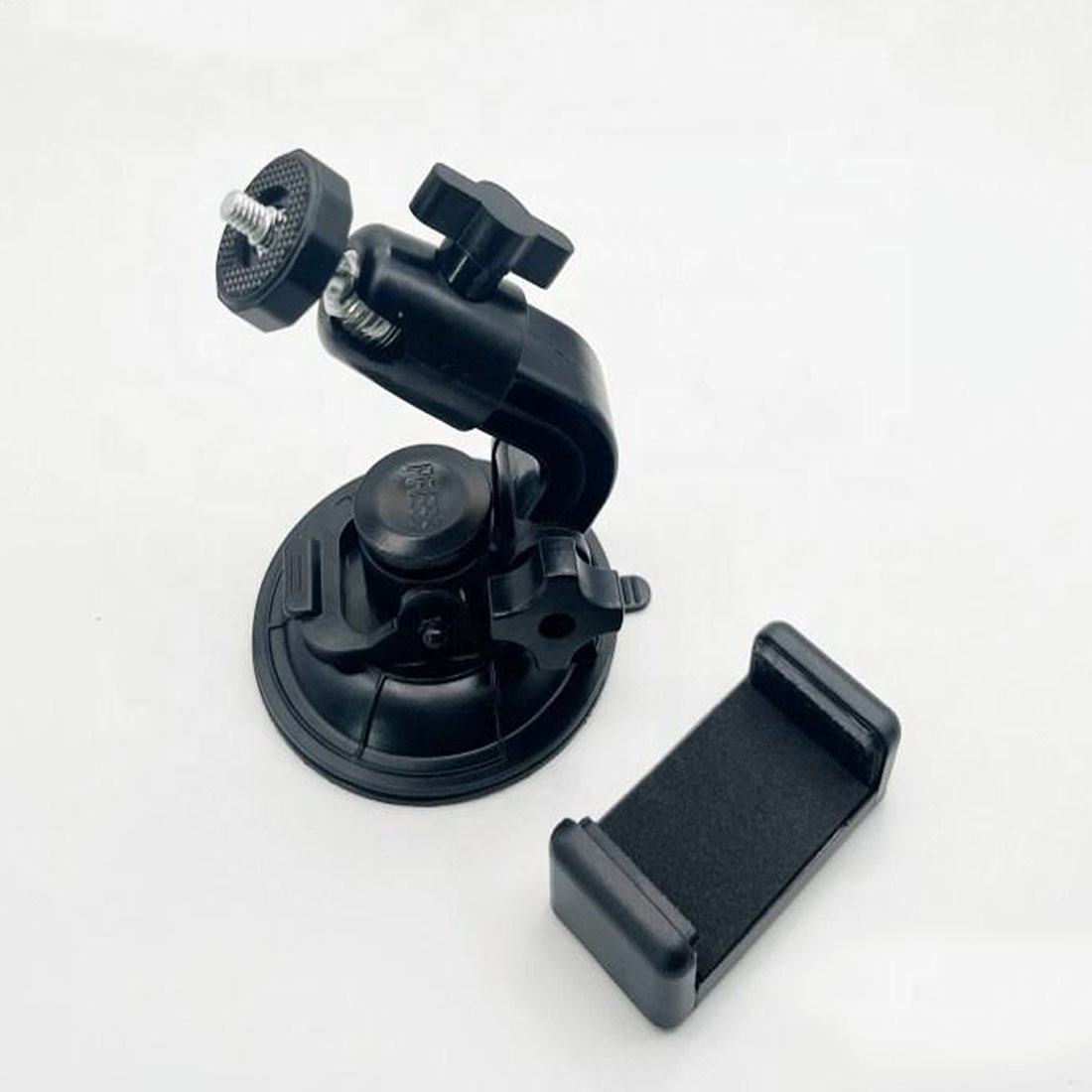 Adjustable Car Windshield Phone Holder with Strong Suction Cup – Compatible with All Smartphones