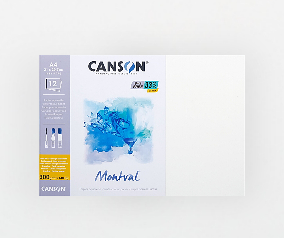 Canson Montval Watercolour Paper (185-300 GSM) - Canvazo