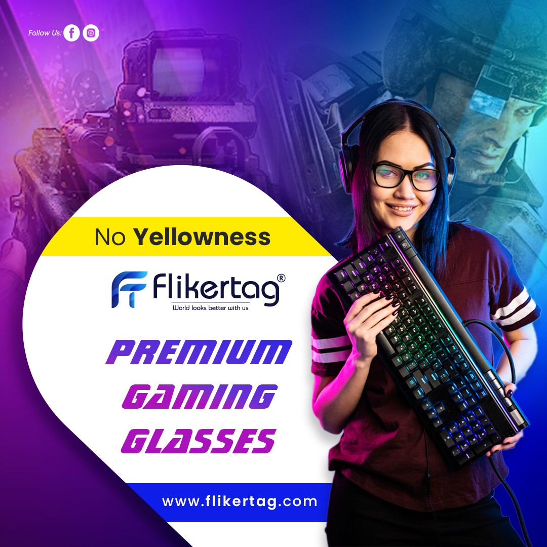 Computer graphic bgmi gaming background, Teen girl is standing wear computer glasses, No yellowness