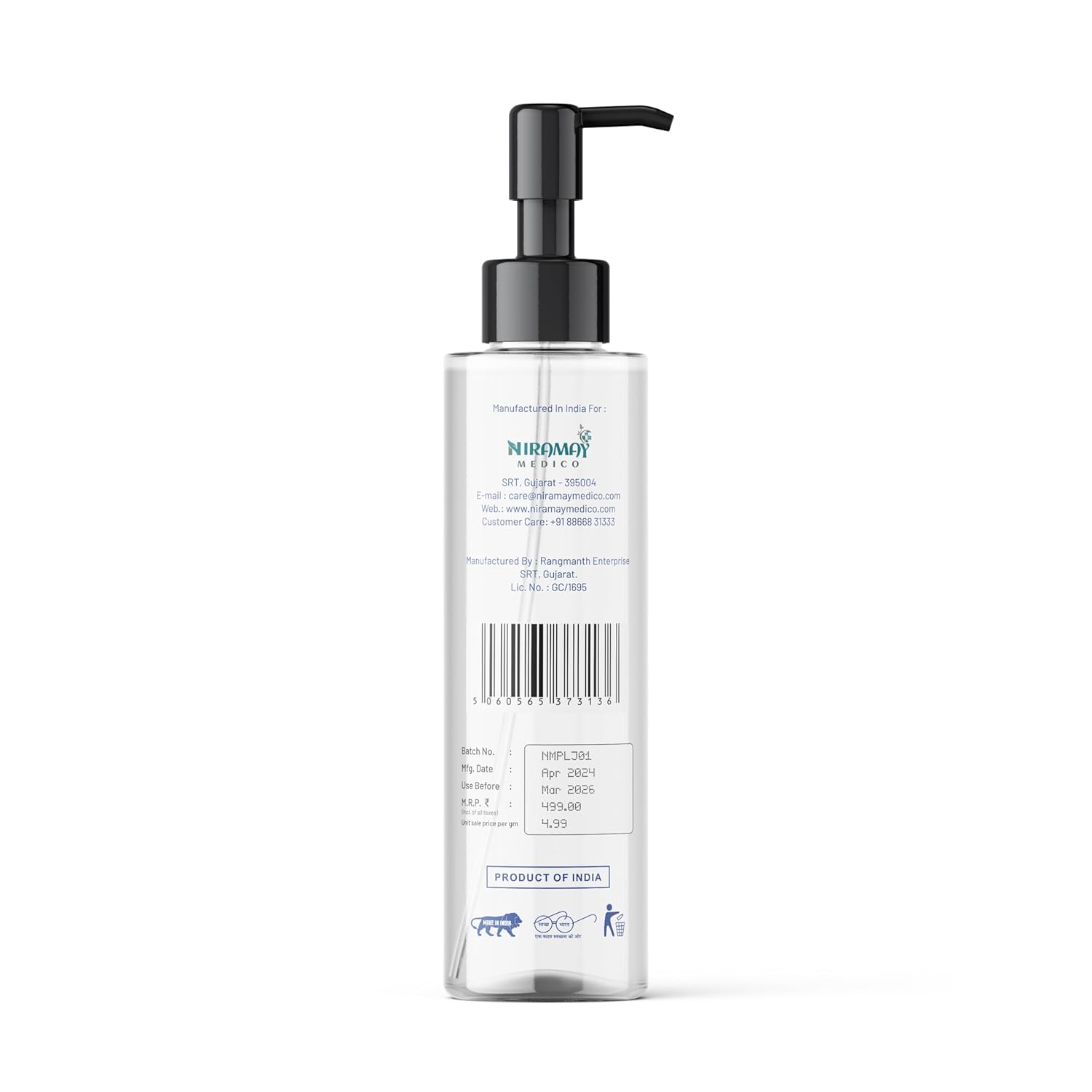 Dextron Intimate Bliss Water-Based Lubricant – Aloe-Infused, pH Balanced, Glycerin-Free Lube for Sensitive Skin, Condoms & Adult Toys