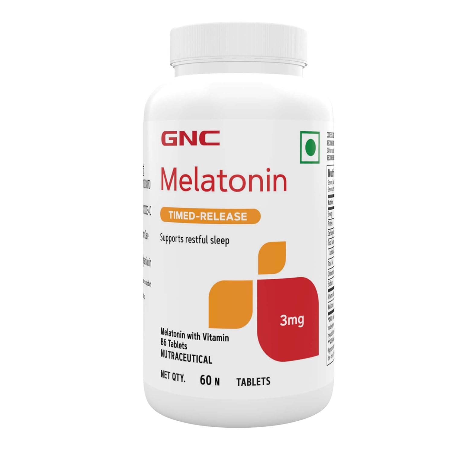 Natural Sleep Support: GNC Melatonin 3mg TR Tablets