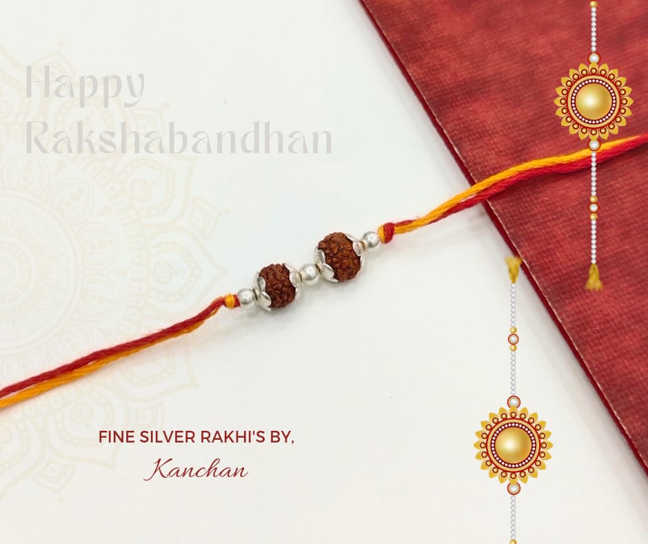 Real Rudraksha Rakhi - Kanchan Jewellers