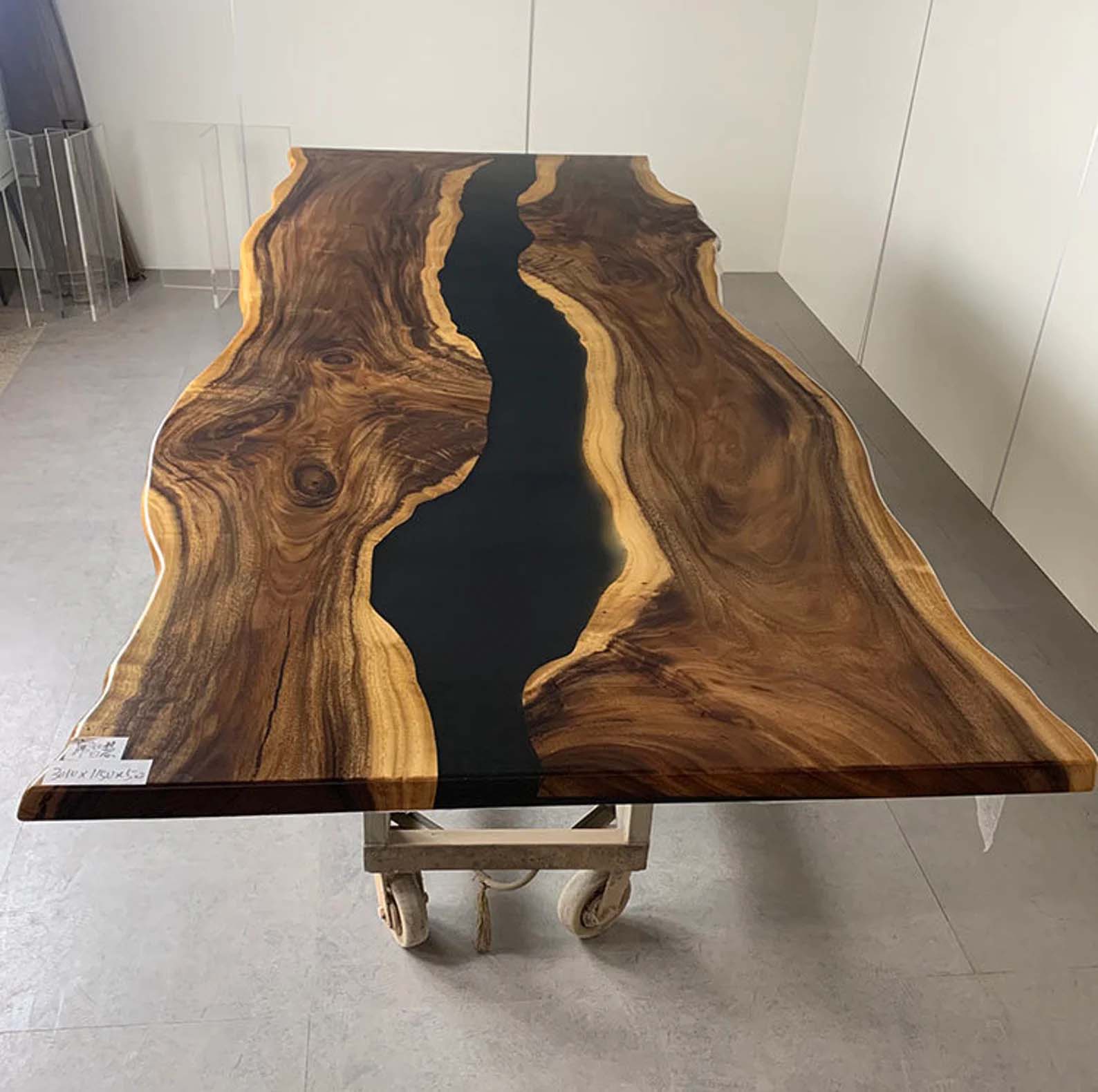 live edge epoxy resin table for sale