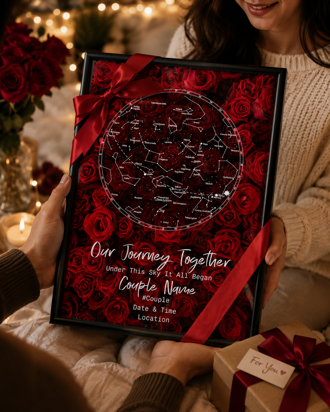 personalised birthday gift star map India – Arttive