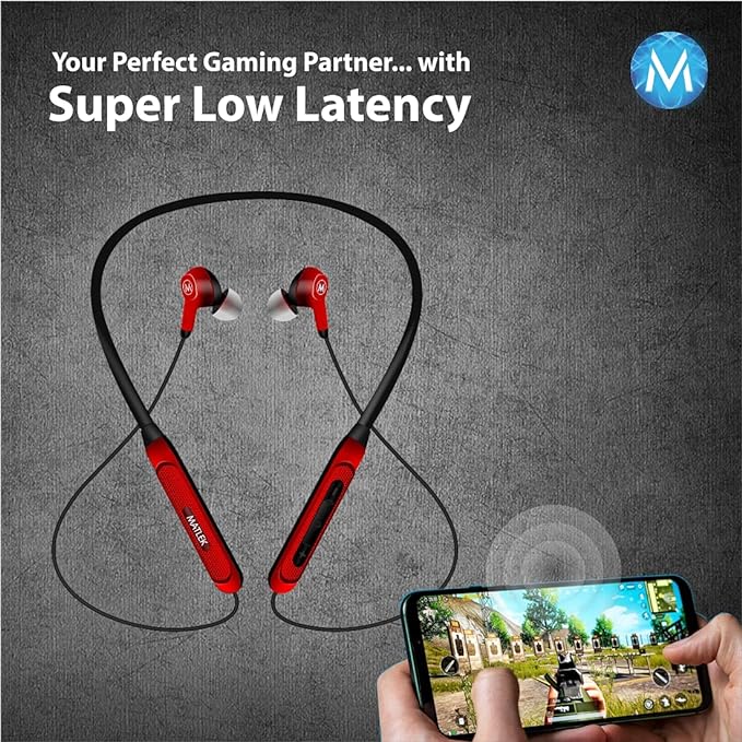 Matlek Wireless Earphones with Low Latency 16 Hours Battery