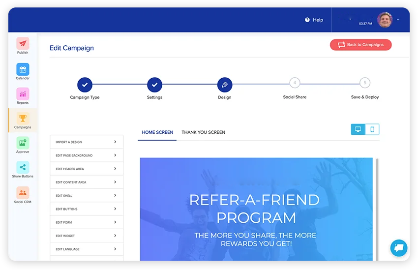 Social media analytics dashboard modern bright