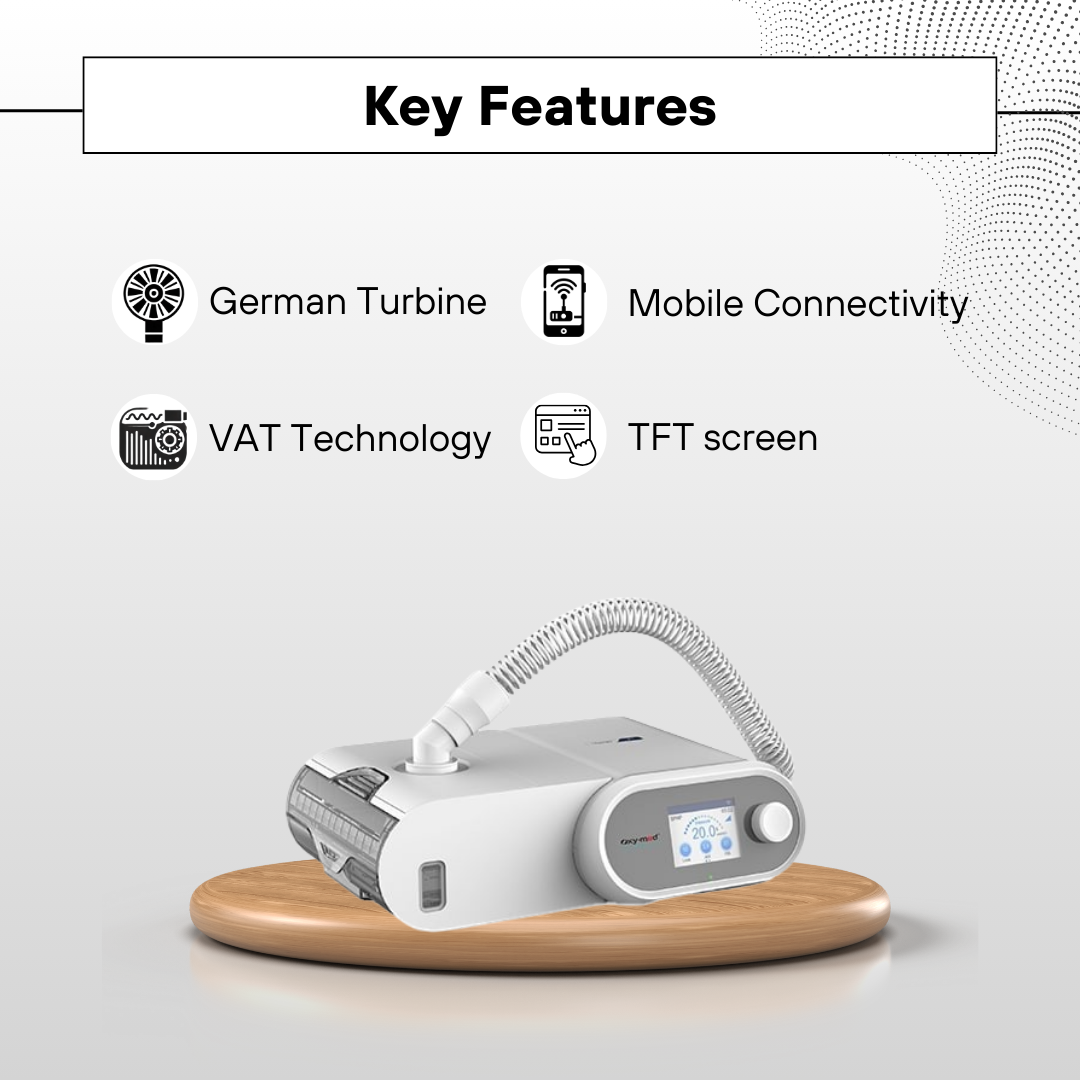 Key Features of OxyMed BiPAP Machine