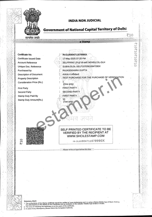 Buy E-Stamp Paper Online in Delhi – Fast, Legal, Reliable with eStamper.in