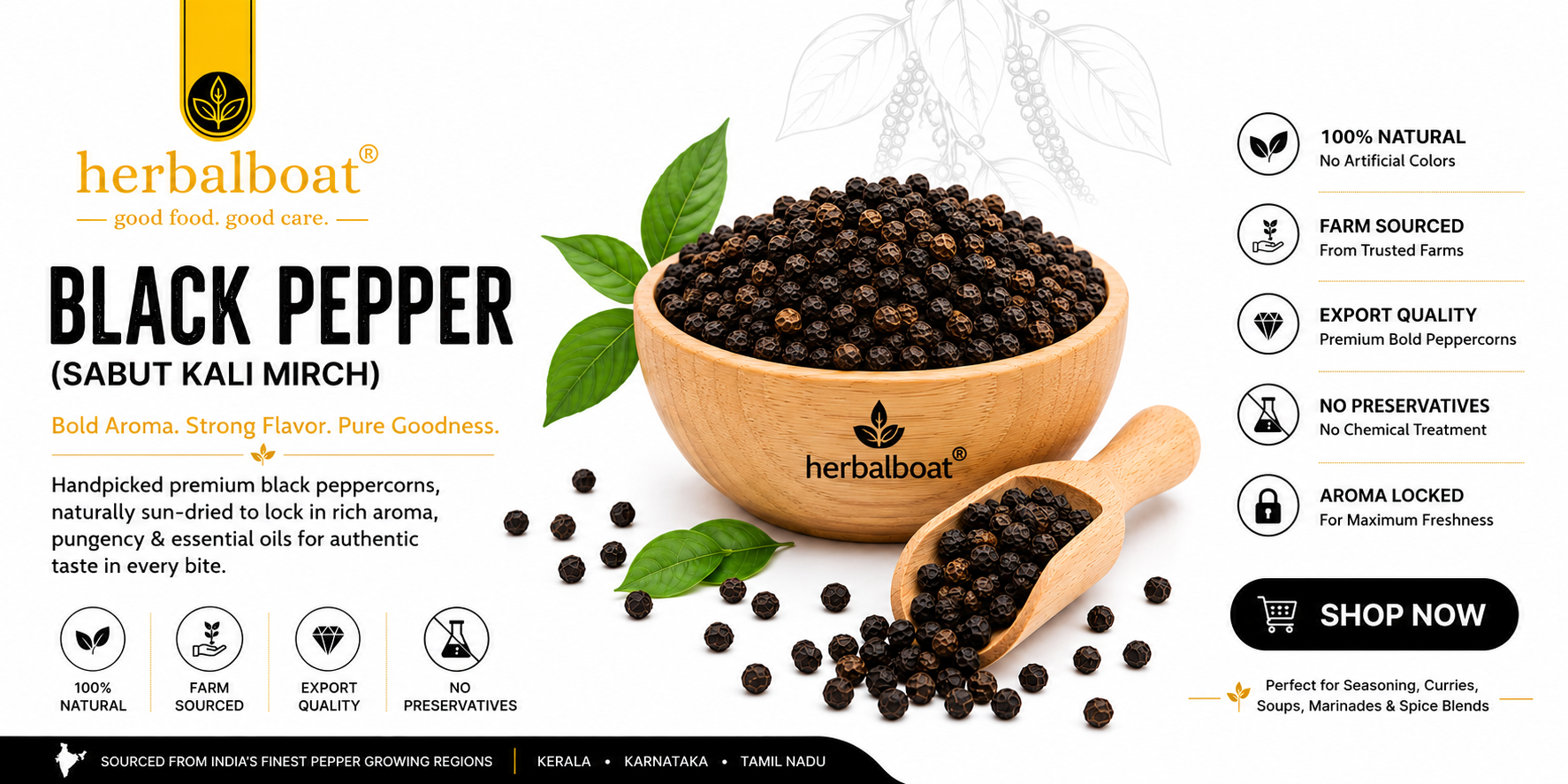 BalckPepper Banner @herbalboat.com