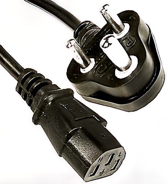 Heavy-Duty 3-Pin Power Cable - Inkdrip