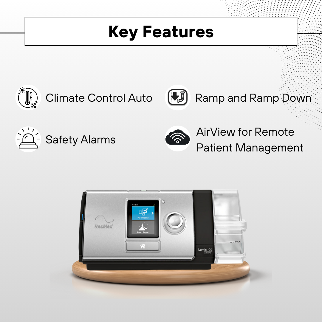 Key Features of ResMed BiPAP Machine 150 STA