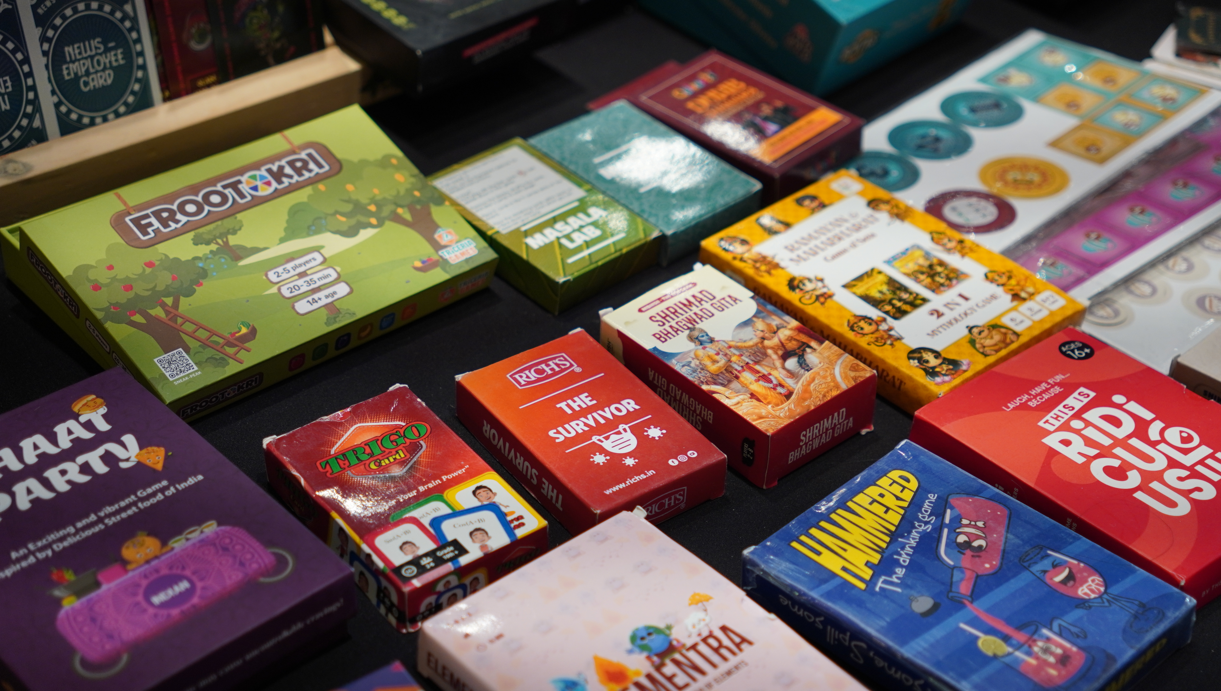 Frootokri and Triceria Games setup at the convention