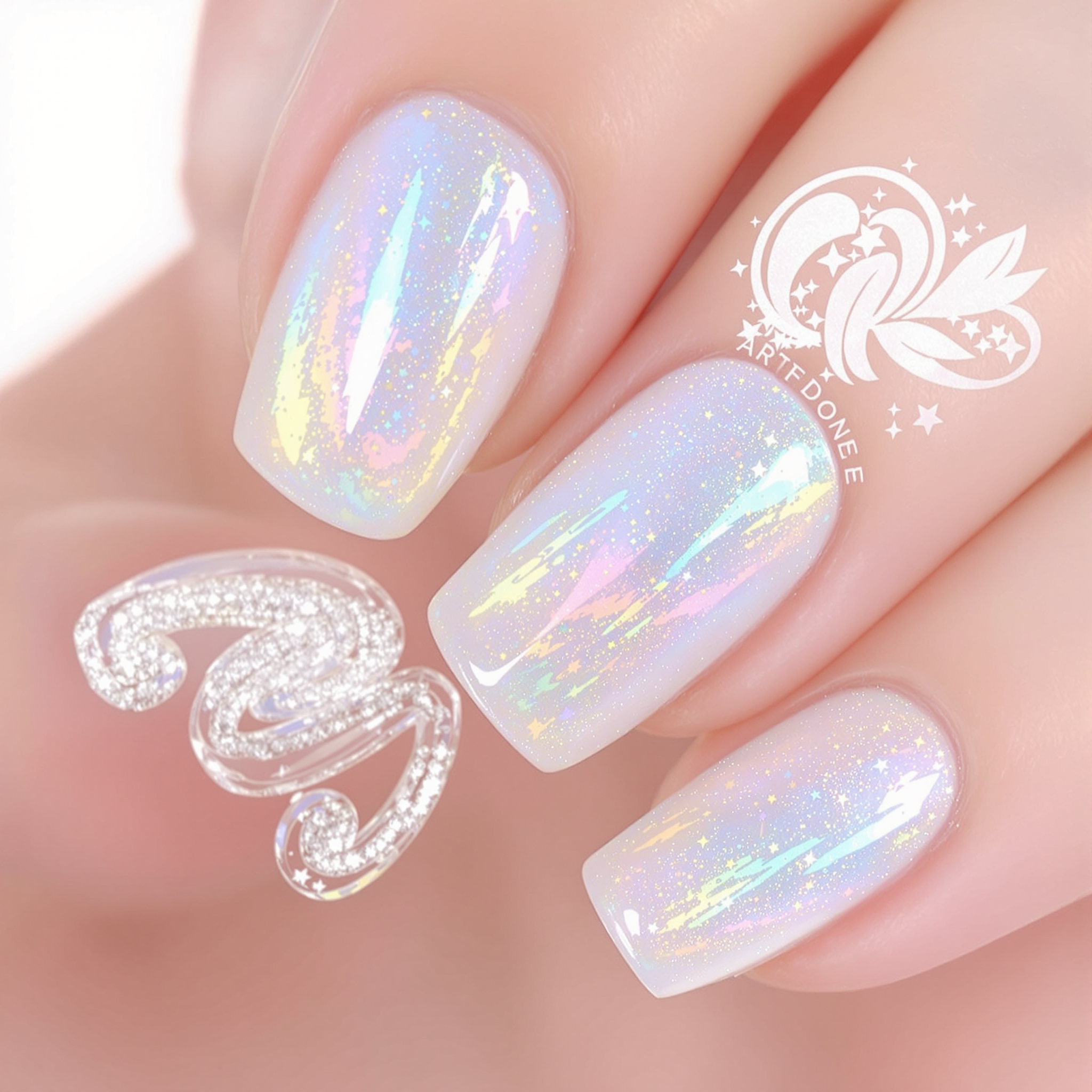 Glamorous Glitter Press-On Set