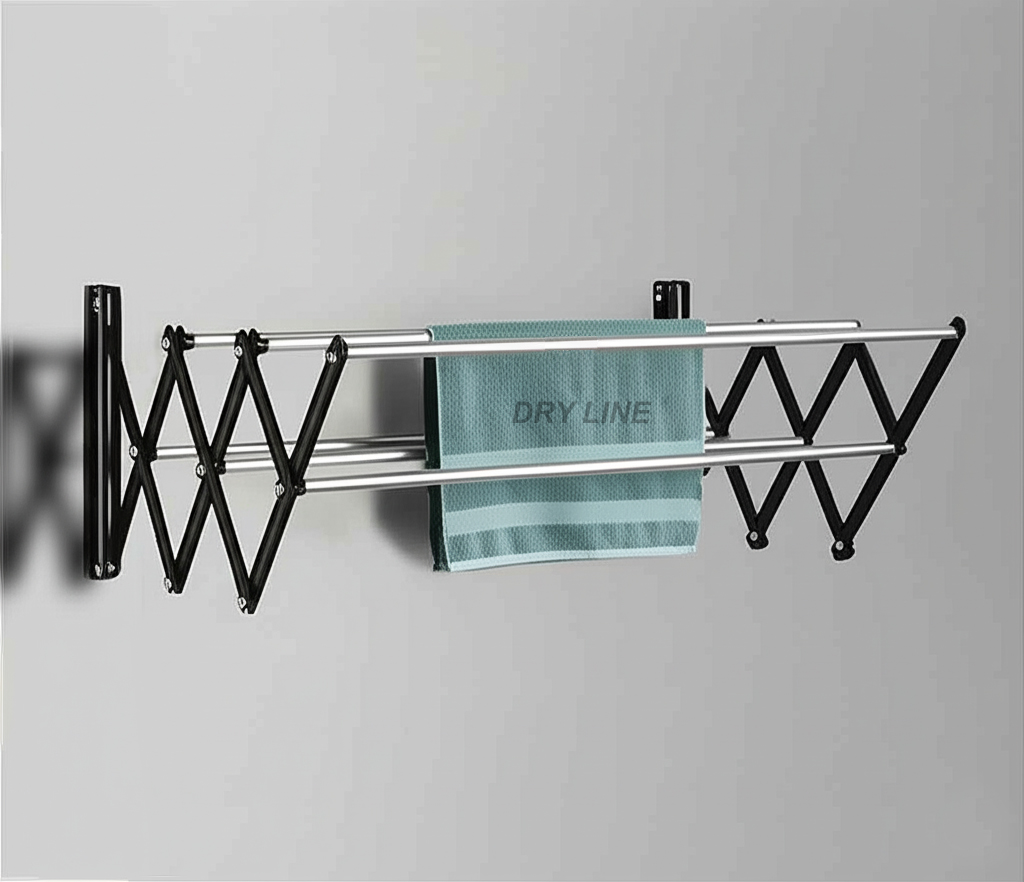 Dry line wall mounting cloth drying stand foldable 