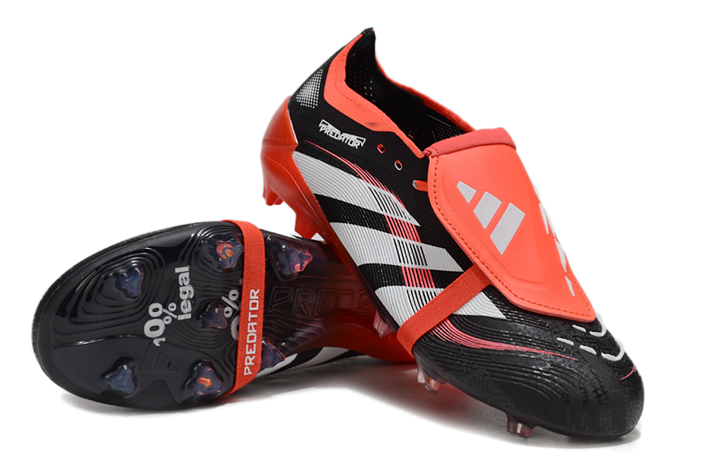 Limited Edition Adidas Predator Elite FG - Core Black & Red
