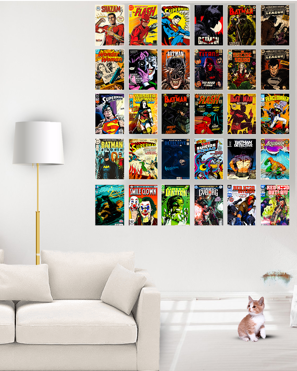DC Comic Collage Poster Pack Of 30 | Exclusive Collection