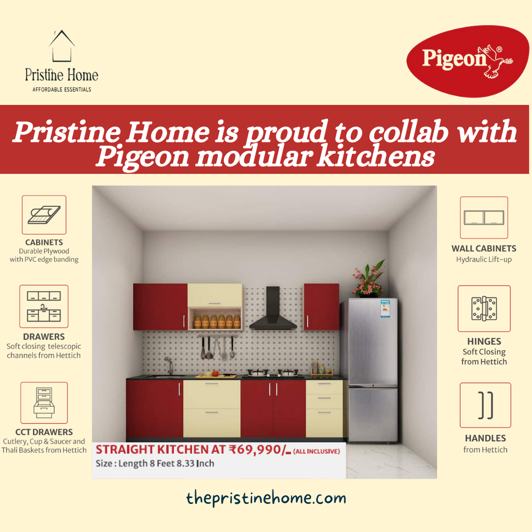 Pigoen Modular Kitchens and Pristine Home Collab Specs