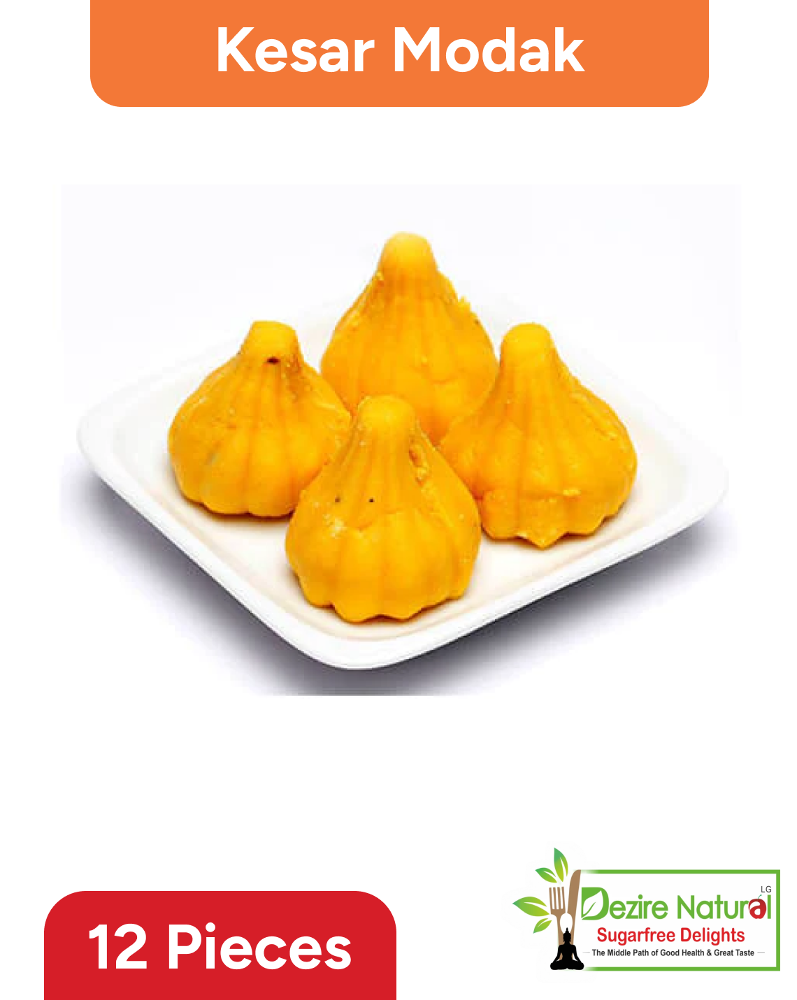 Sugar Free Kesar Modak Box - Ganesh Chaturthi Special