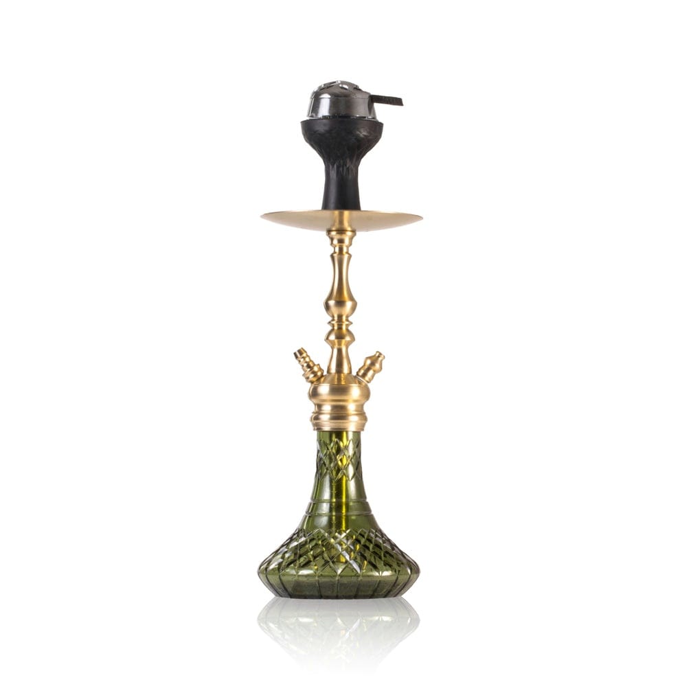 COCOYAYA Simba Hookah with Bag - Champagne Stem / Green Base - The