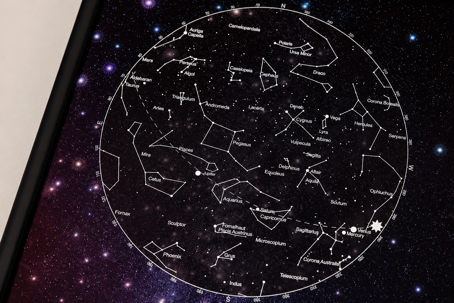 personalised star map designs India – Arttive
