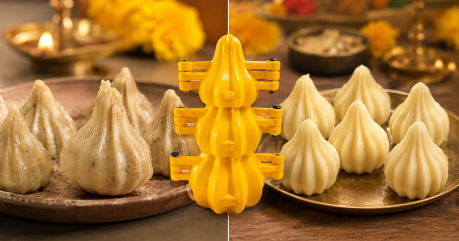 Traditional Modak vs Mould-Made Modak