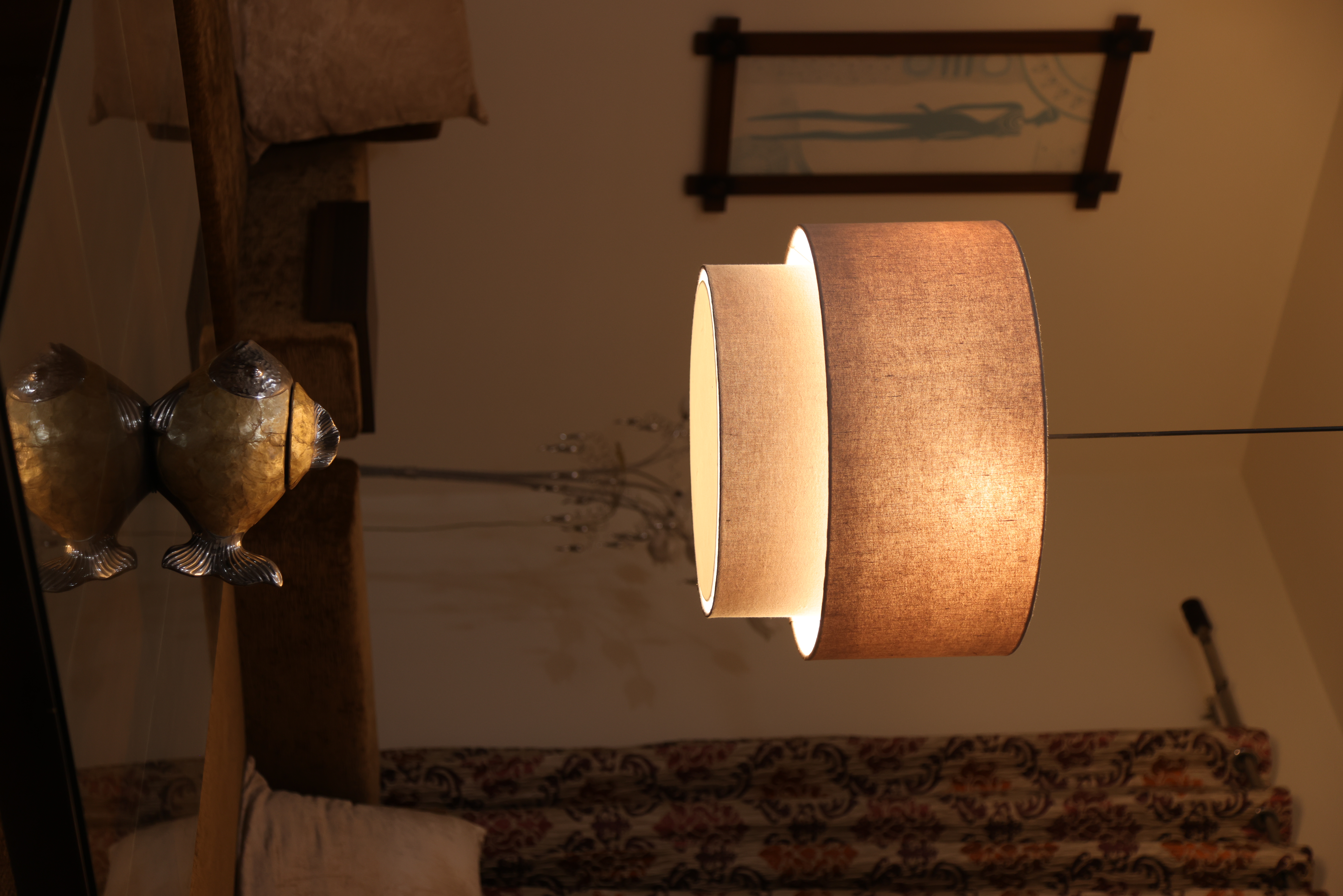Elegant pendant lighting above dining room setup